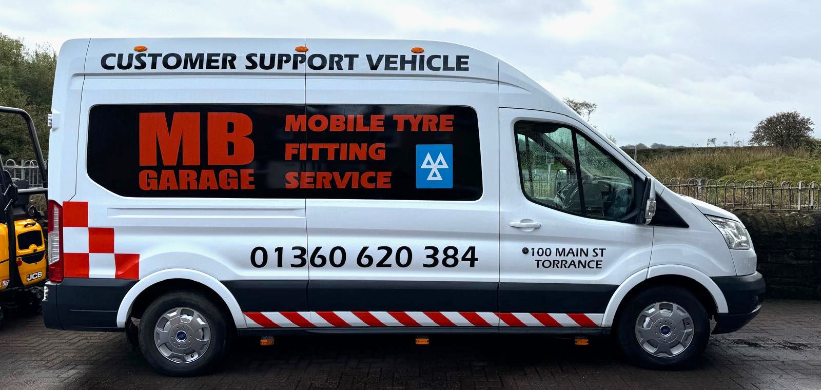 Milngavie and Bearsden Garage Services Customer Support Van